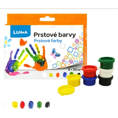 Luma barvy prstové 6 barev 30ml