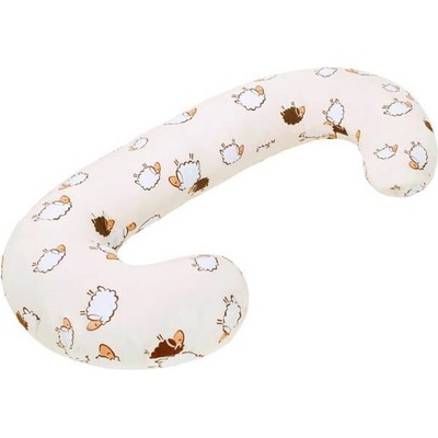 New Baby kojící polštář ve tvaru C Sheep beige krémová
