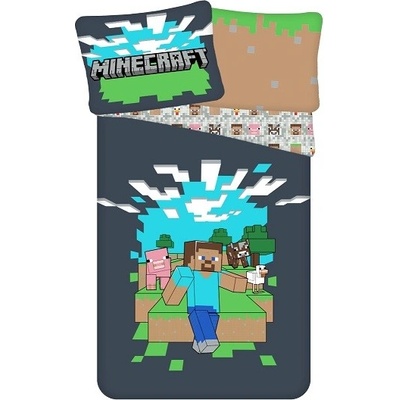 Jerry Fabrics bavlna obliečky Minecraft Adventure 140x200 70x90