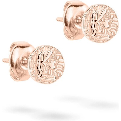 Tamaris Módne bronzové náušnice kôstky Coins TJ-0446-E-08