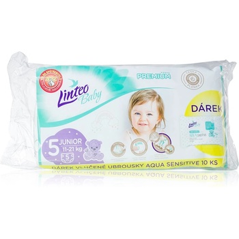 Linteo Baby Premium Junior еднократни пелени 11-21 kg 5 кг