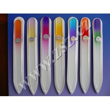 Pilník skleněný 1010B barevný 9 cm