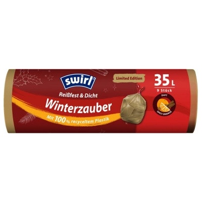 Swirl zatahovací pytle na odpad Zimní Kouzlo 35 l 38μm 9 ks