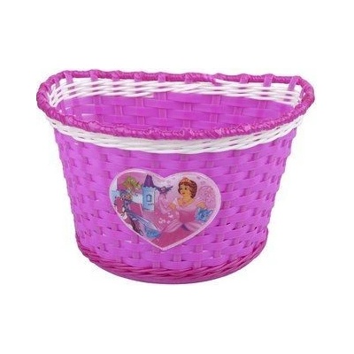 Koš Max1 přední na dětské kolo Girl růžovo bílý