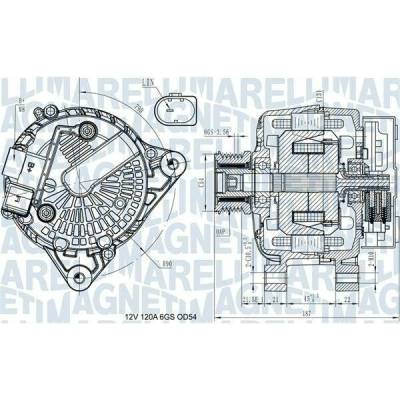 generátor MAGNETI MARELLI 063731545910