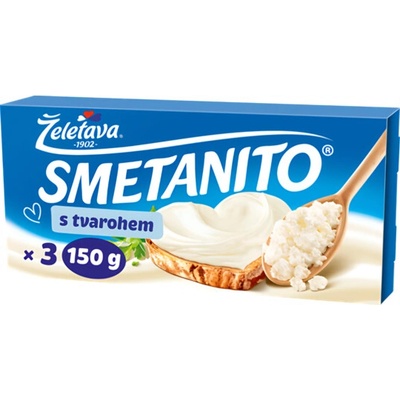 Želetava Smetanito S tvarohem 3 ks 150 g