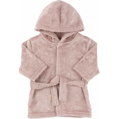 Kojenecký pudrový župánek s reliéfním vzorem