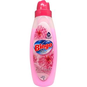  BINGO soft омекотител за пране, Pink Sunset, 1 литър