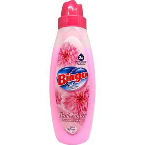  BINGO soft омекотител за пране, Pink Sunset, 1 литър