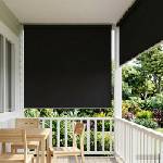 vidaXL Щора за открито с UV защита Черно 100 x 230 см (Ш x В) (42041262)