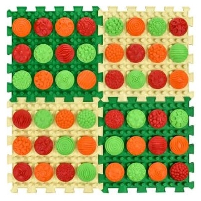 Ortek Masážní podložka Ortek Mix Puzzle 4 díly + 4 sady modulů Vzory