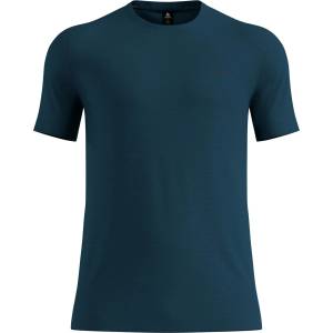 Odlo Мъжко мериносово термобельо Odlo Merino 160 Baselayer Crew Neck S/S Merino base layer - Reflecting Pond (015-1877-0812)