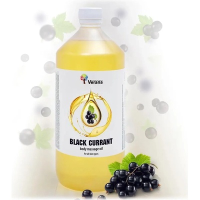 VERANA Čierna ríbezľa rastlinný masážny olej 1000 ml
