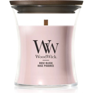 WoodWick Rose Blush ароматна свещ с дървен фитил 85 гр