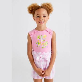 Image 1 of MAYORAL Потник в розово за момиче с цветен надпис Майорал