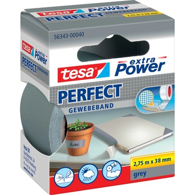 Tesa Extra Power Perfect 56343-00040-03 páska so skleným vláknom 2,75 m x 38 mm sivá 1 ks
