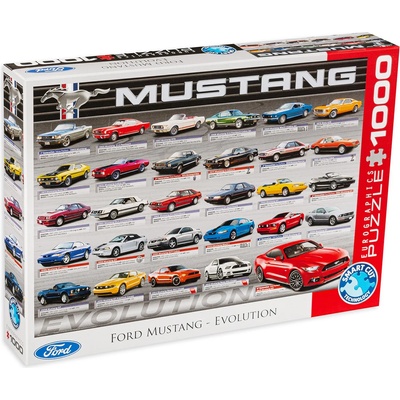 EUROGRAPHICS Пъзел Eurographics от 1000 части - Развитието на автомобилите Форд Мустанг (EG60000684)