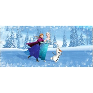  Детски фототапет Disney Елза, Ана и Олаф - 202х90см (15115-5366)