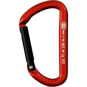 Kong Карабинер за екипировка Kong Mini D Gear carabiner - Orange / Black - размер Straight Gate (324-0037-1211)