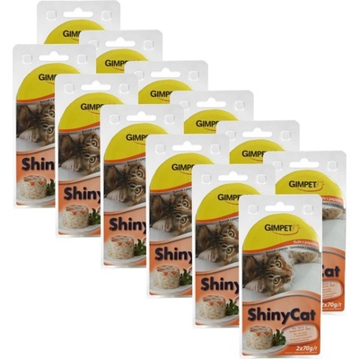 GimCat ShinyCat kuře + papája 24 x 70 g