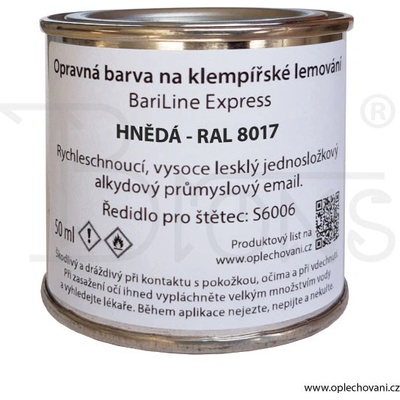 Brons Opravná barva 50 ml hnědá RAL 8017
