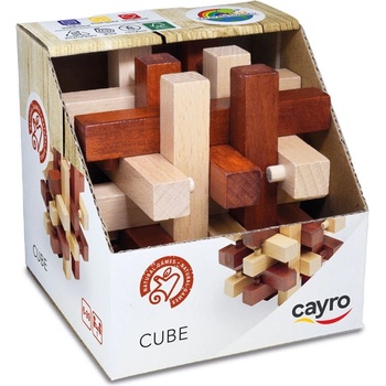 Image 1 of Cayro Дървен логически пъзел-главоблъсканица Cayro - Куб (C691)
