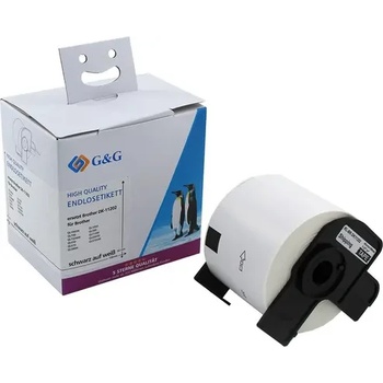 Image 1 of G&g - ninestar ЛЕНТА ЗА ЕТИКЕТНИ ПРИНТЕРИ BROTHER ТИП QL - SHIPPING LABEL - 62 mm x 100 mm x 300 - DK11202 (DK-11202) - PN RL-BR-DK11202 - G&G (300BRADK11202GG)