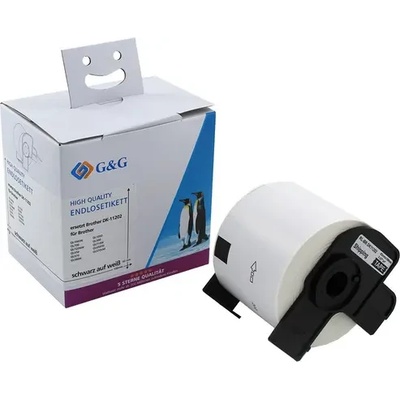 G&g - ninestar ЛЕНТА ЗА ЕТИКЕТНИ ПРИНТЕРИ BROTHER ТИП QL - SHIPPING LABEL - 62 mm x 100 mm x 300 - DK11202 (DK-11202) - PN RL-BR-DK11202 - G&G (300BRADK11202GG)