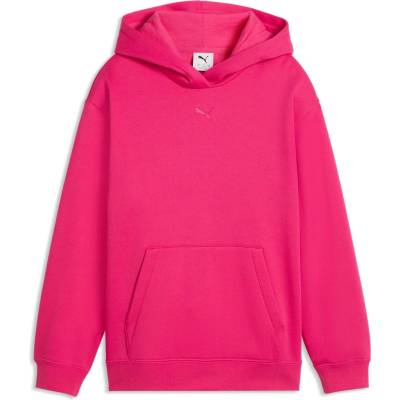 Puma Essentials Centred Cat Logo Relaxed Hoodie Fl G růžová