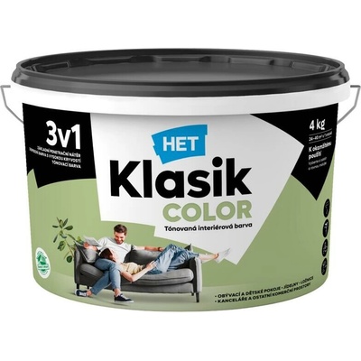 Het Klasik COLOR 0558 zelený olivový 4kg