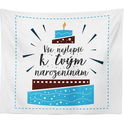 Sablio Deka Vše nejlepší k tvým narozeninám 150x120