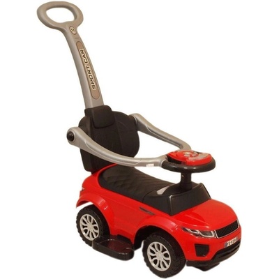 Majlo Toys Range Rover s vodiacou tyčou 3v1 červené