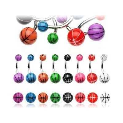 Šperky4U piercing do pupíku banánek BA01018-BR