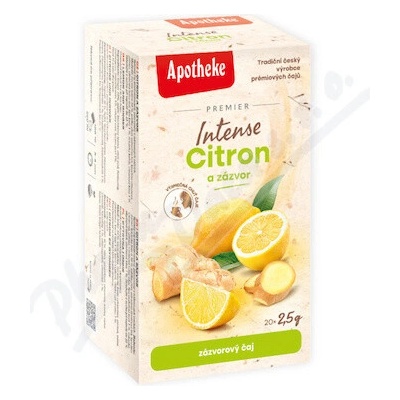 Apotheke Premier Intense Citron zázvor čaj 20 x 2,5 g