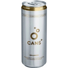 CANS+ Balance Perlivý funkční nápoj se zázvorovou příchutí 330 ml