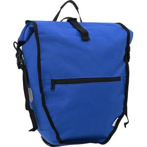 vidaXL Чанта за велосипед Синьо 32, 5 x 17 x 57 см Полиестер (42008085)