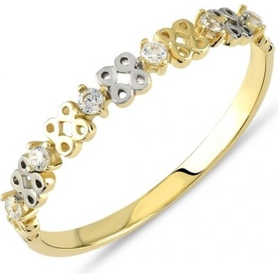 Lillian Vassago prsteň z kombinovaného zlata LLV85 GR058