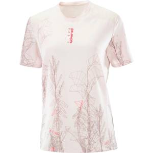 Salomon Дамска тениска Salomon Women's S/Lab Ultra Tee AOP Running shirt - Lilac Ash (916-5911-0113)