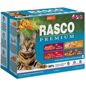 Rasco Premium Cat Adult 12 x 85 g