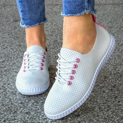 Сникърси C855 White/pink