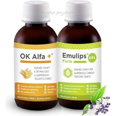 OKG OK Alfa 115 ml + Emulips Forte XXL 120 ml