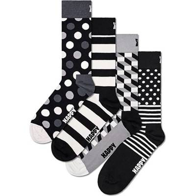 Happy socks Чорапи Happy socks Classic Black & Whites Gift Set Half Socks 4 Pairs - Multicolor