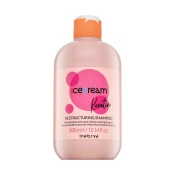 Inebrya Ice Cream Keratin Restructuring Shampoo подхранващ шампоан Против накъдряне 300 ml