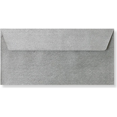 Envelopes Ltd. Barevná obálka DL stříbrná texture ,balení 50 ks 471788