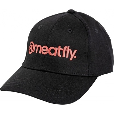 Meatfly Brand Flexfit Red Black Červená