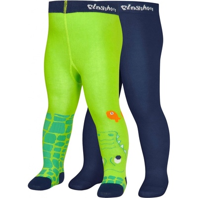 2PACK dětské punčocháče Playshoes Krokodýl