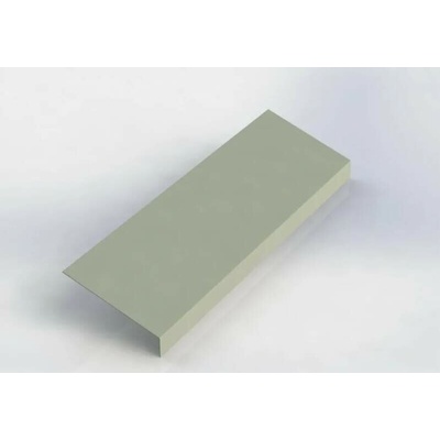 Podkladní okapnice r.š.125mm pozink lakovaný RAL 9006 stříbrná s folií dl.2m