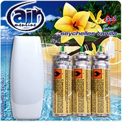 Air Menline Seychelles vanilla Happy osvěžovač vzduchu komplet + náplně sprej 3 x 15 ml