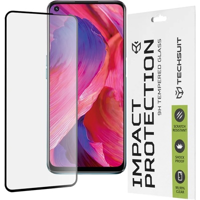 Techsuit Протектор за Oppo A54 5G / A74 5G / OnePlus Nord N200 5G - 111D Full Cover / Full Glue Glass - Черен