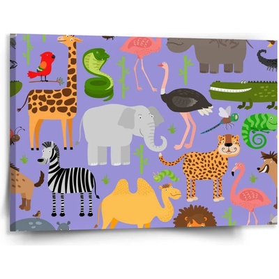 Obraz Animované safari - 150x110 cm